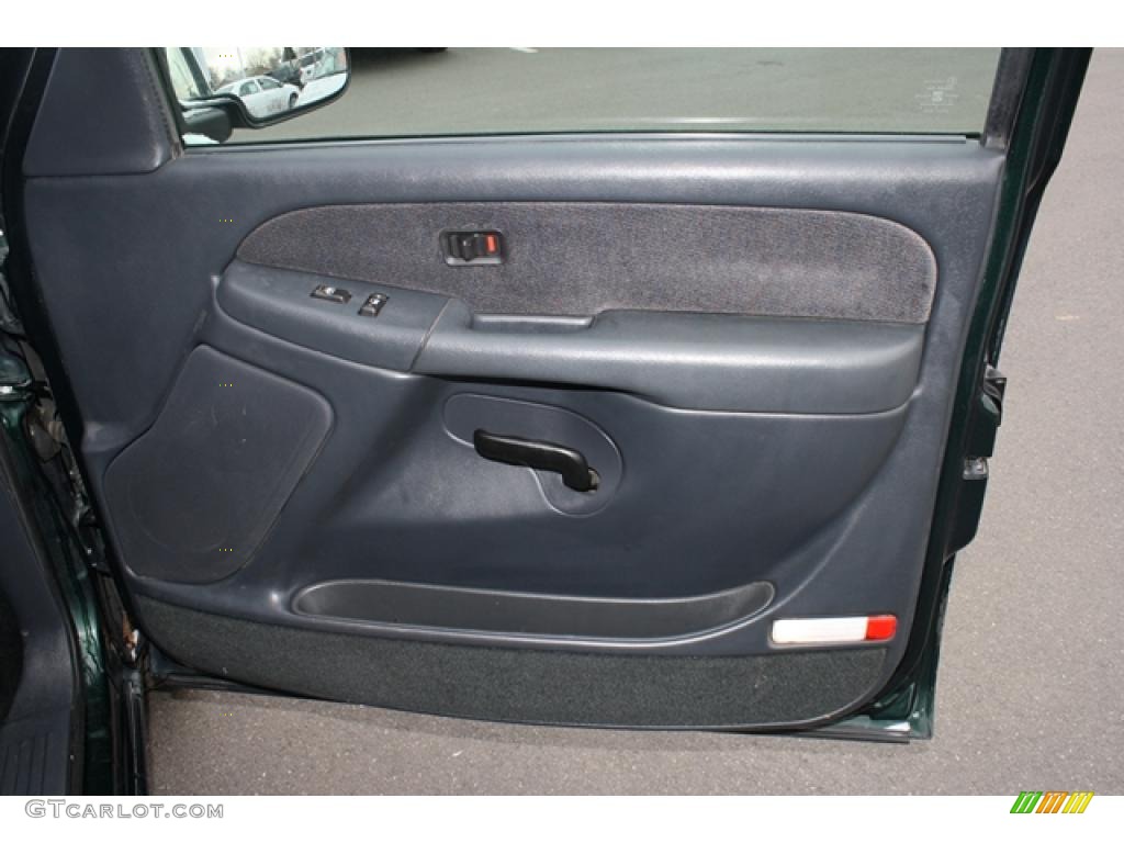 2001 GMC Sierra 1500 SLE Extended Cab 4x4 Graphite Door Panel Photo #46001033