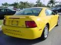 2004 Screaming Yellow Ford Mustang V6 Coupe  photo #3