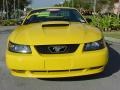 2004 Screaming Yellow Ford Mustang V6 Coupe  photo #8