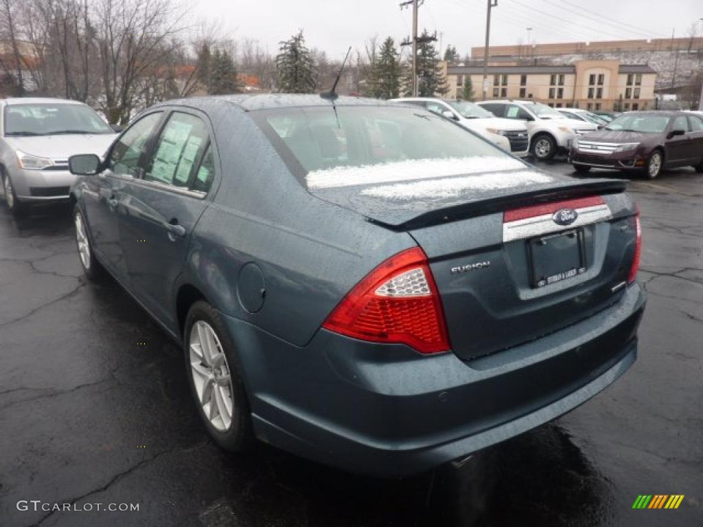 2011 Fusion SEL V6 - Steel Blue Metallic / Charcoal Black photo #4