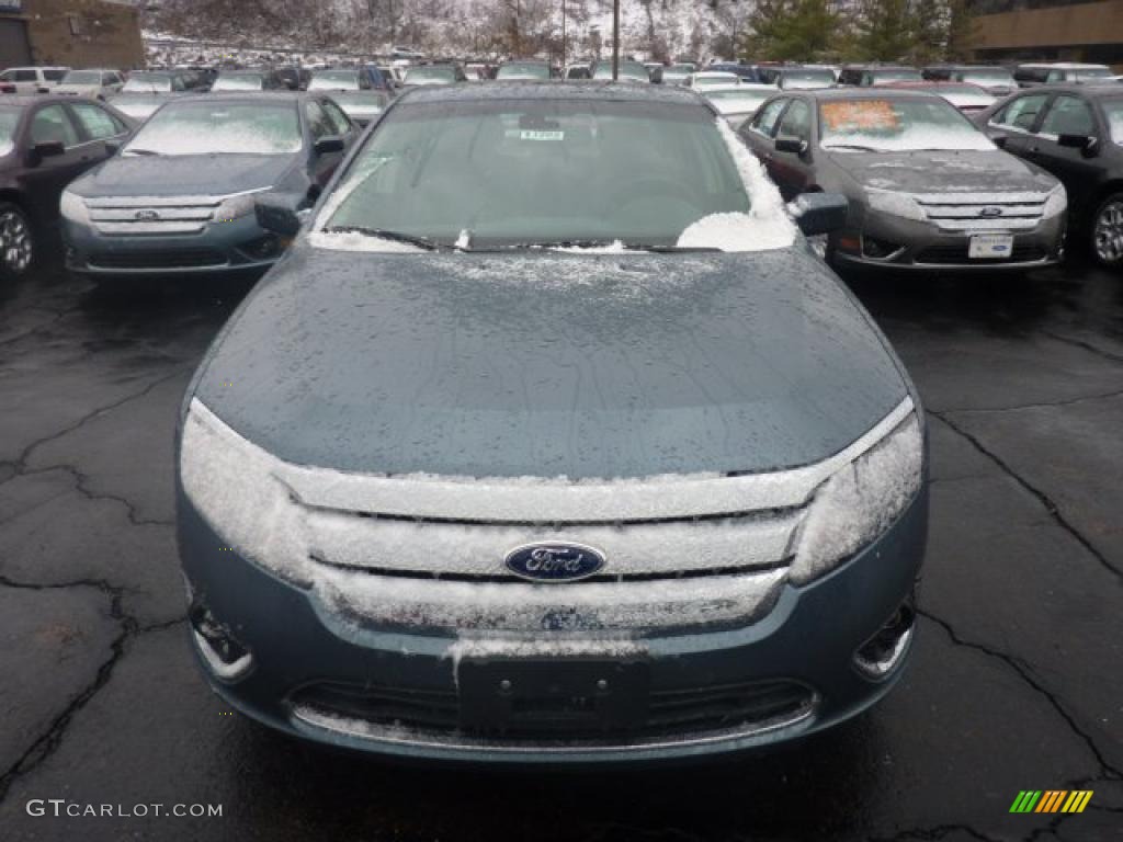 2011 Fusion SEL V6 - Steel Blue Metallic / Charcoal Black photo #6