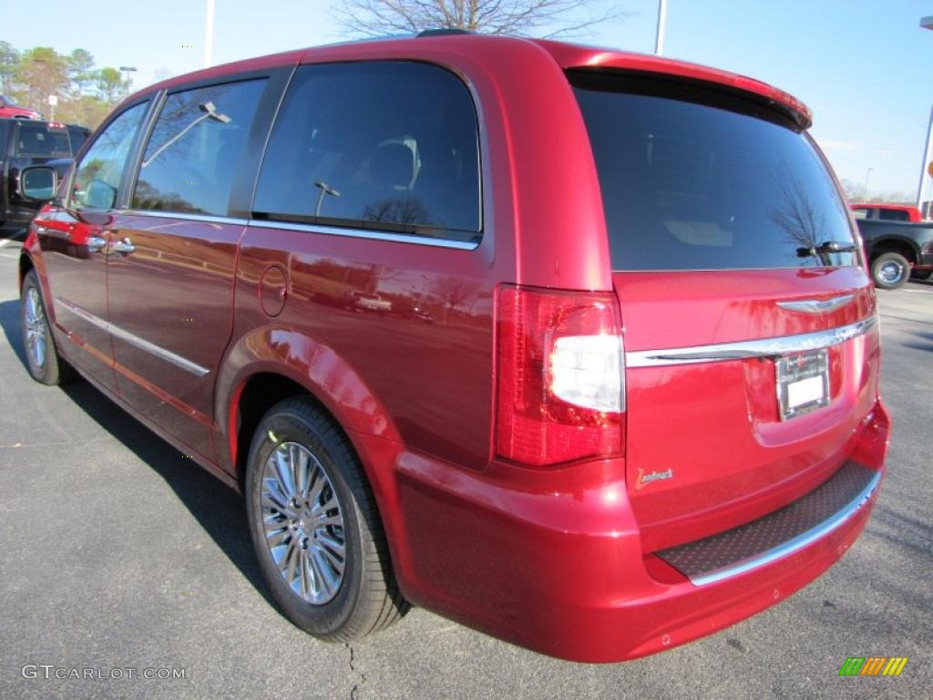 2011 Town & Country Limited - Deep Cherry Red Crystal Pearl / Dark Frost Beige/Medium Frost Beige photo #2