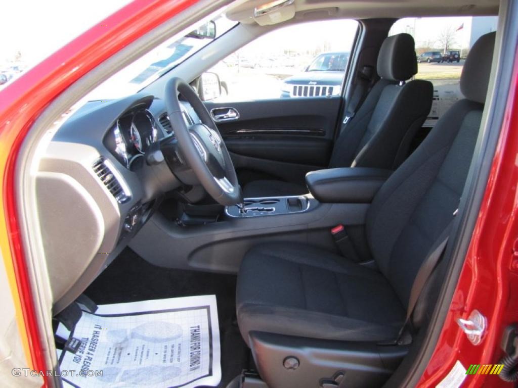 Black Interior 2011 Dodge Durango Crew Photo #46006637