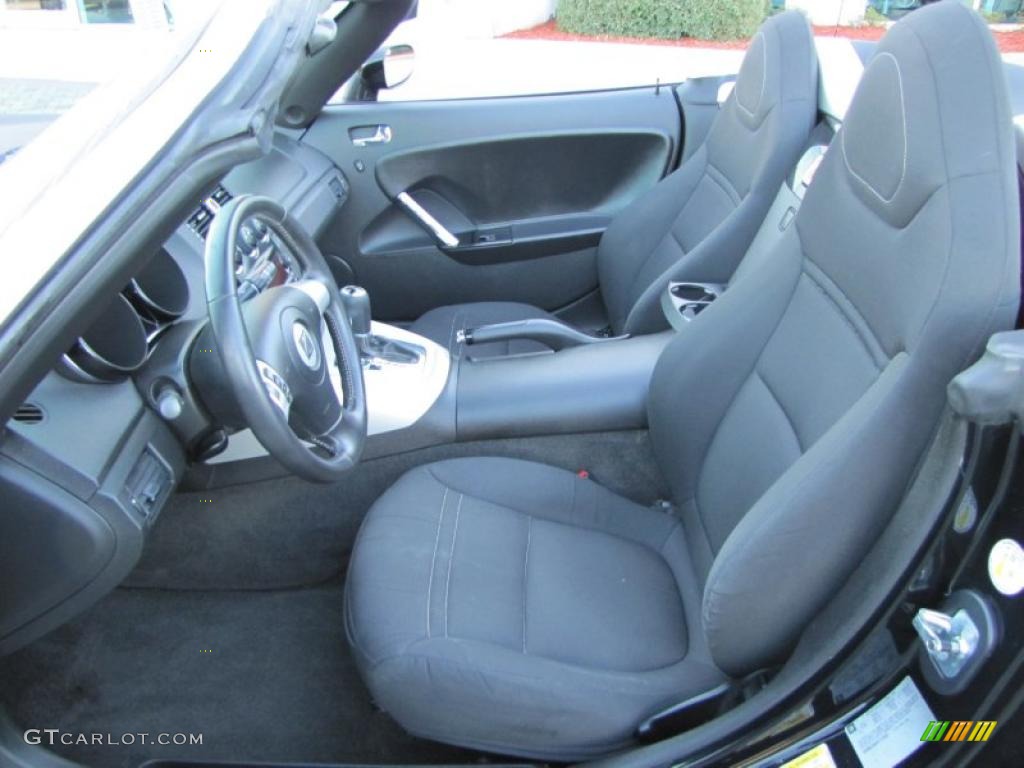 Black Interior 2008 Saturn Sky Roadster Photo #46006928