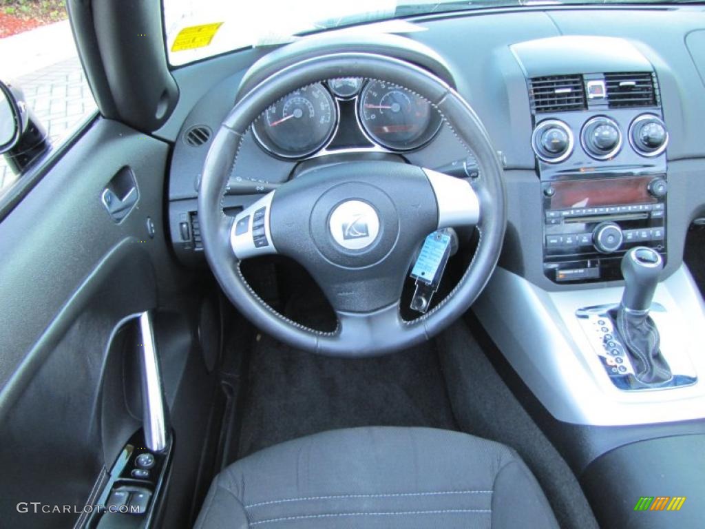 2008 Saturn Sky Roadster Black Dashboard Photo #46007003