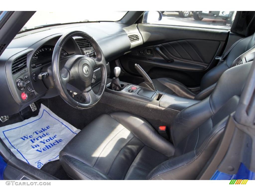 Black Interior 2000 Honda S2000 Roadster Photo #46007591
