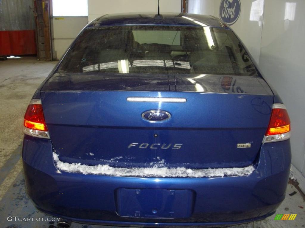 2009 Focus SEL Sedan - Vista Blue Metallic / Charcoal Black photo #7
