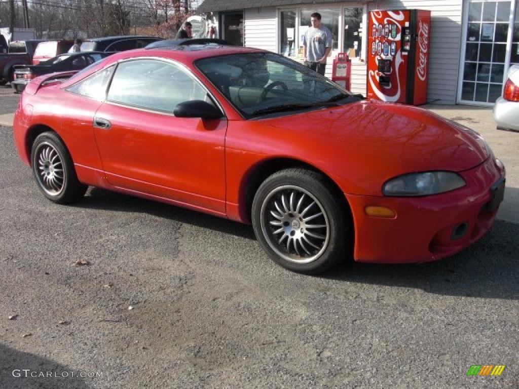 1997 Eclipse RS Coupe - Saronno Red / Gray photo #8