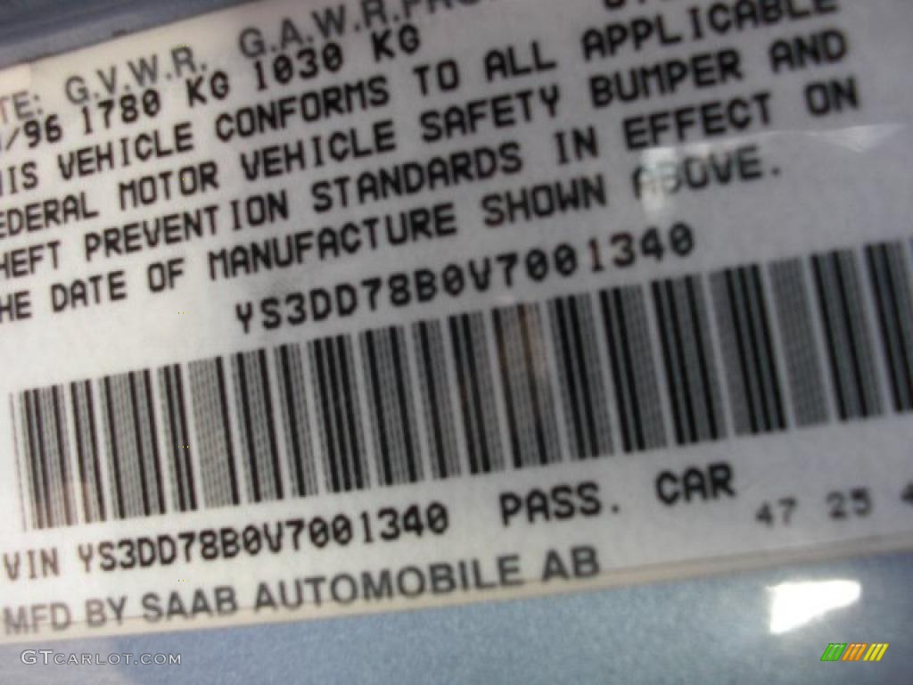 1997 900 S Convertible - Sky Blue Metallic / Charcoal photo #15