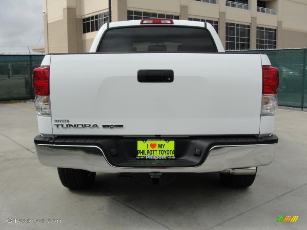 2011 Tundra Texas Edition CrewMax - Super White / Graphite Gray photo #4