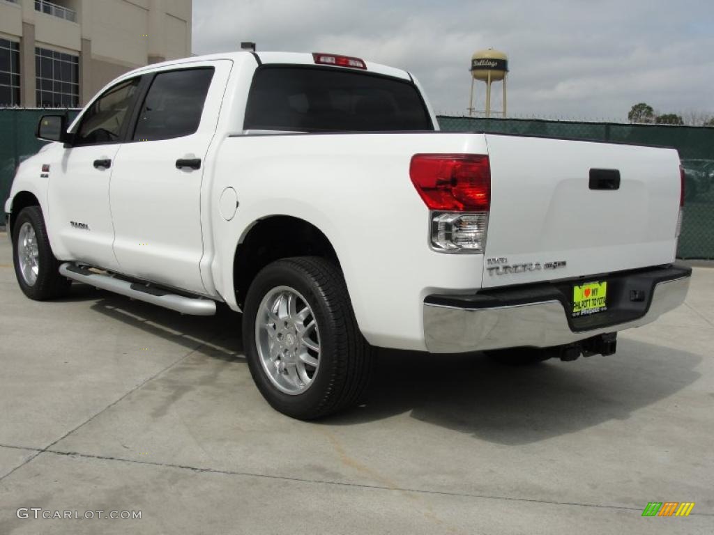 2011 Tundra Texas Edition CrewMax - Super White / Graphite Gray photo #5