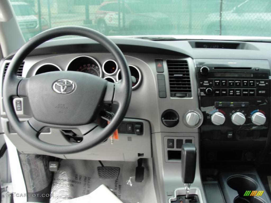 2011 Tundra Texas Edition CrewMax - Super White / Graphite Gray photo #26