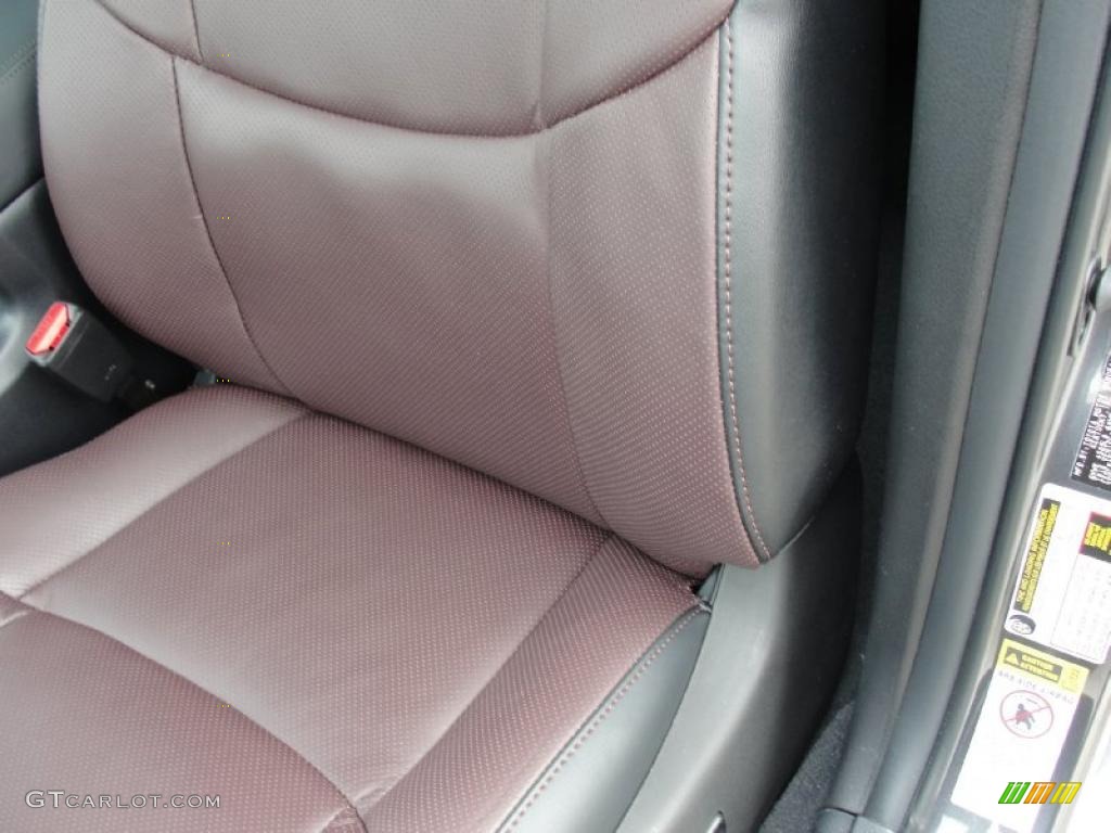 Black/Bordeaux Interior 2011 Toyota Avalon Limited Photo #46009448