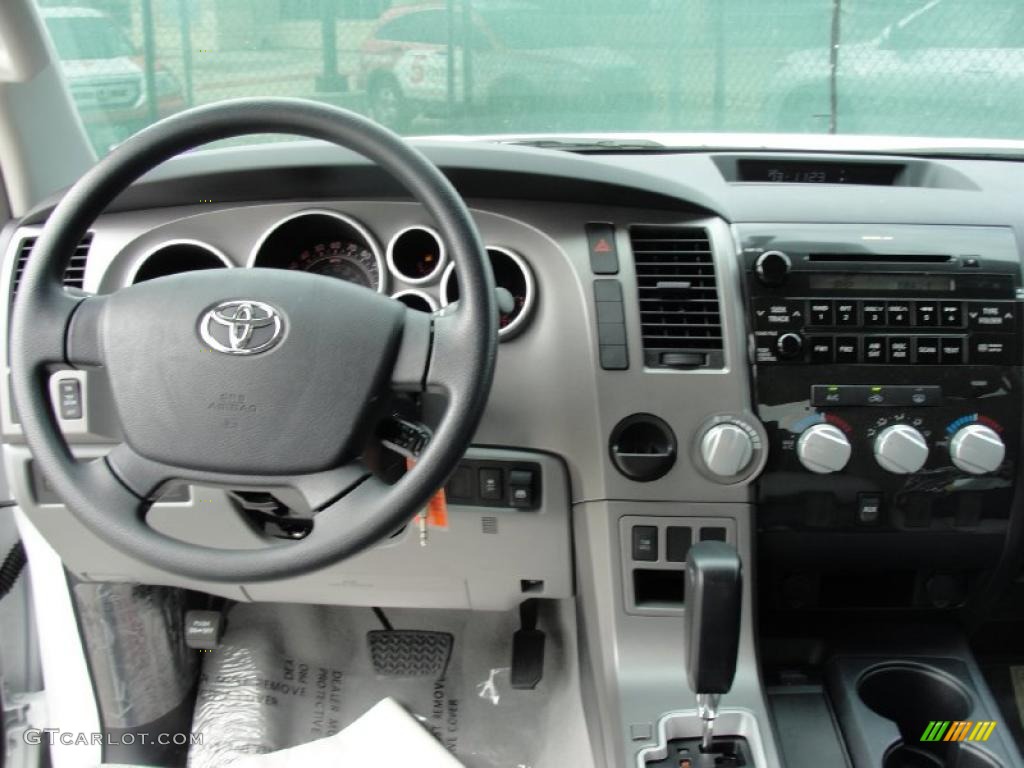 2011 Tundra Texas Edition CrewMax - Super White / Graphite Gray photo #52