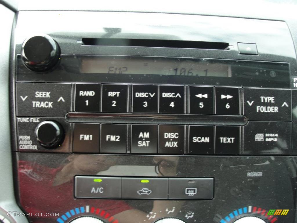 2011 Tundra Texas Edition CrewMax - Super White / Graphite Gray photo #55