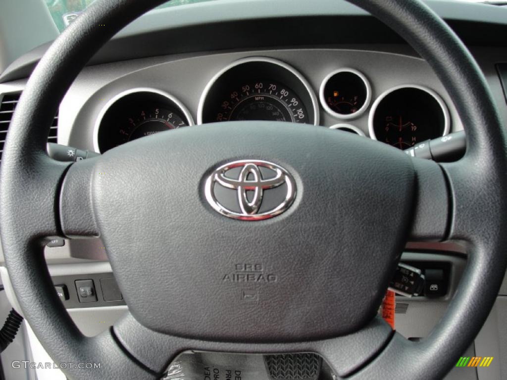 2011 Tundra Texas Edition CrewMax - Super White / Graphite Gray photo #60