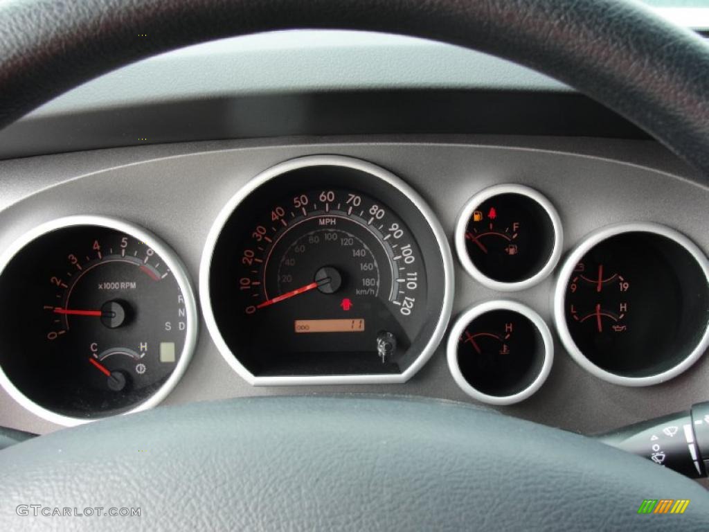 2011 Tundra Texas Edition CrewMax - Super White / Graphite Gray photo #61