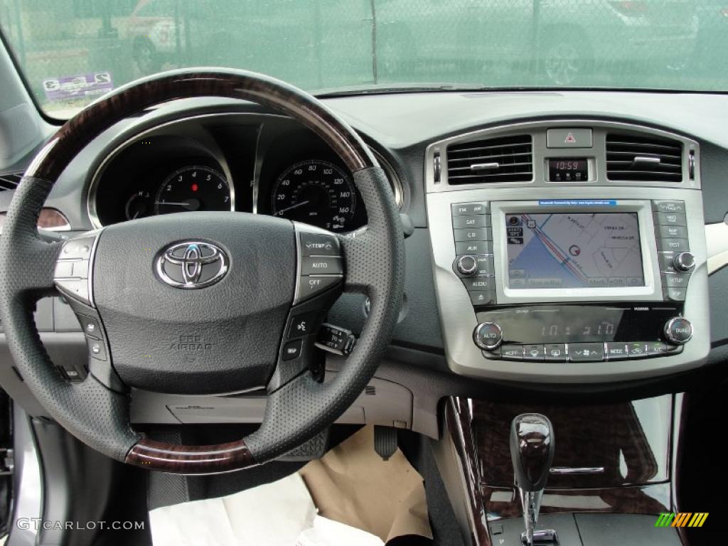 2011 Toyota Avalon Limited Black/Bordeaux Dashboard Photo #46009547