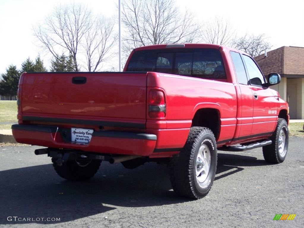 Flame Red 1999 Dodge Ram 1500 Sport Extended Cab 4x4 Exterior Photo #46009988