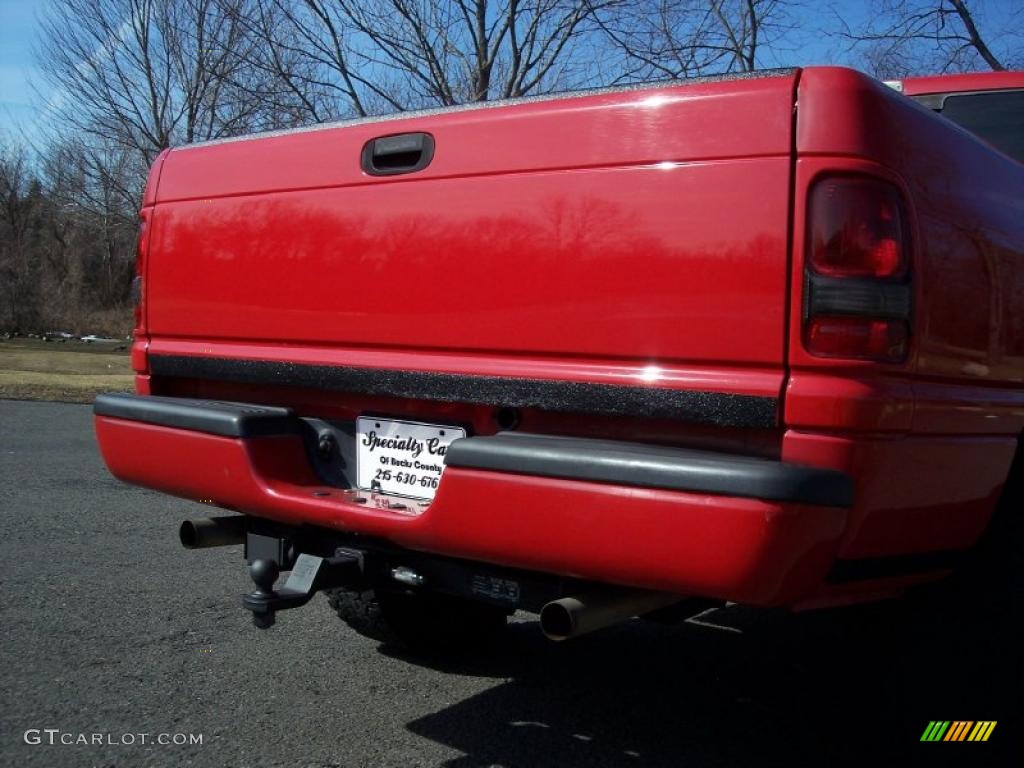 1999 Ram 1500 Sport Extended Cab 4x4 - Flame Red / Mist Gray photo #27
