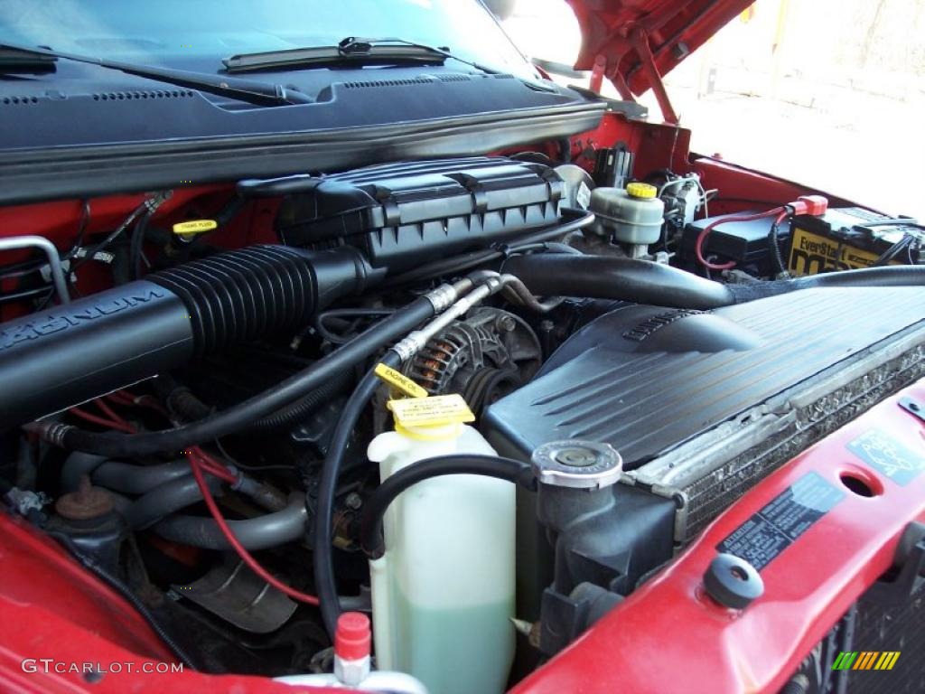 1999 Dodge Ram 1500 Sport Extended Cab 4x4 5.9 Liter OHV 16-Valve V8 Engine Photo #46010357