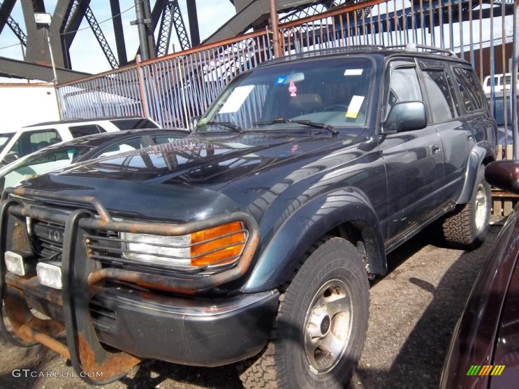 1993 Land Cruiser  - Dark Bluish Gray Metallic / Gray photo #2