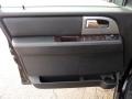 Charcoal Black Leather/Caramel Brown 2009 Ford Expedition EL Limited 4x4 Door Panel