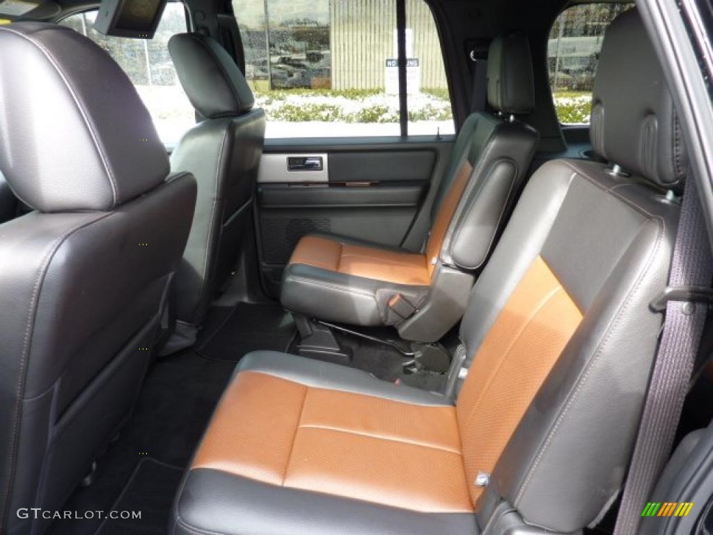 Charcoal Black Leather/Caramel Brown Interior 2009 Ford Expedition EL Limited 4x4 Photo #46010677