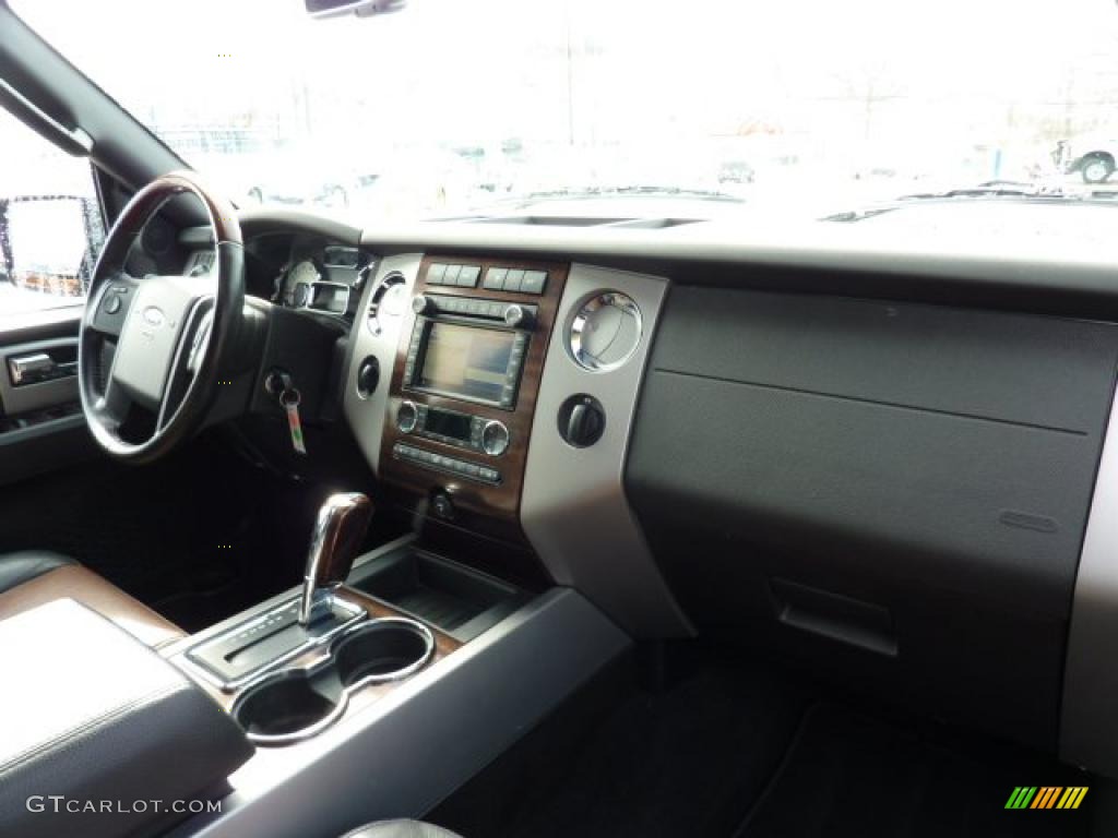 2009 Ford Expedition EL Limited 4x4 Charcoal Black Leather/Caramel Brown Dashboard Photo #46010686