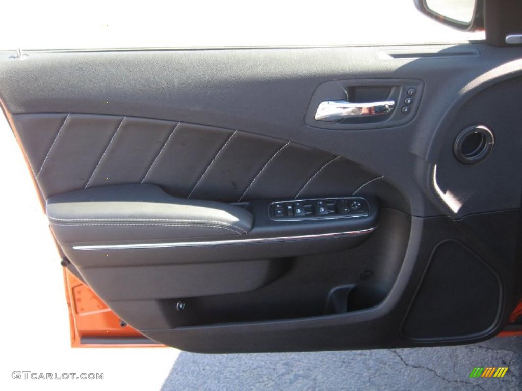 2011 Dodge Charger R/T Plus Black Door Panel Photo #46011049