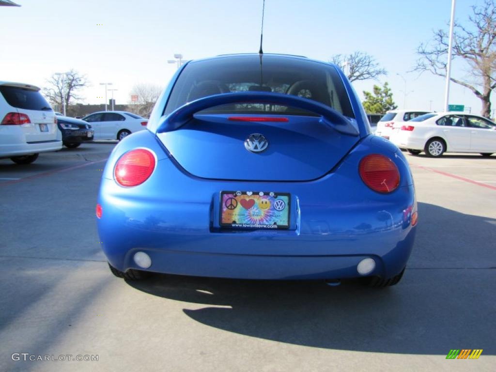 2001 New Beetle GLS Coupe - Techno Blue Pearl / Light Grey photo #4