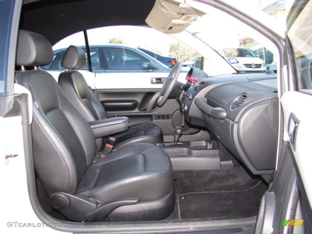 Black Interior 2007 Volkswagen New Beetle 2.5 Convertible Photo #46011613