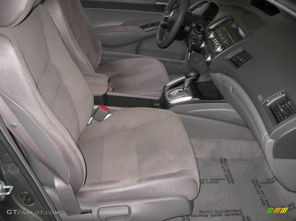 2007 Civic LX Sedan - Galaxy Gray Metallic / Gray photo #10