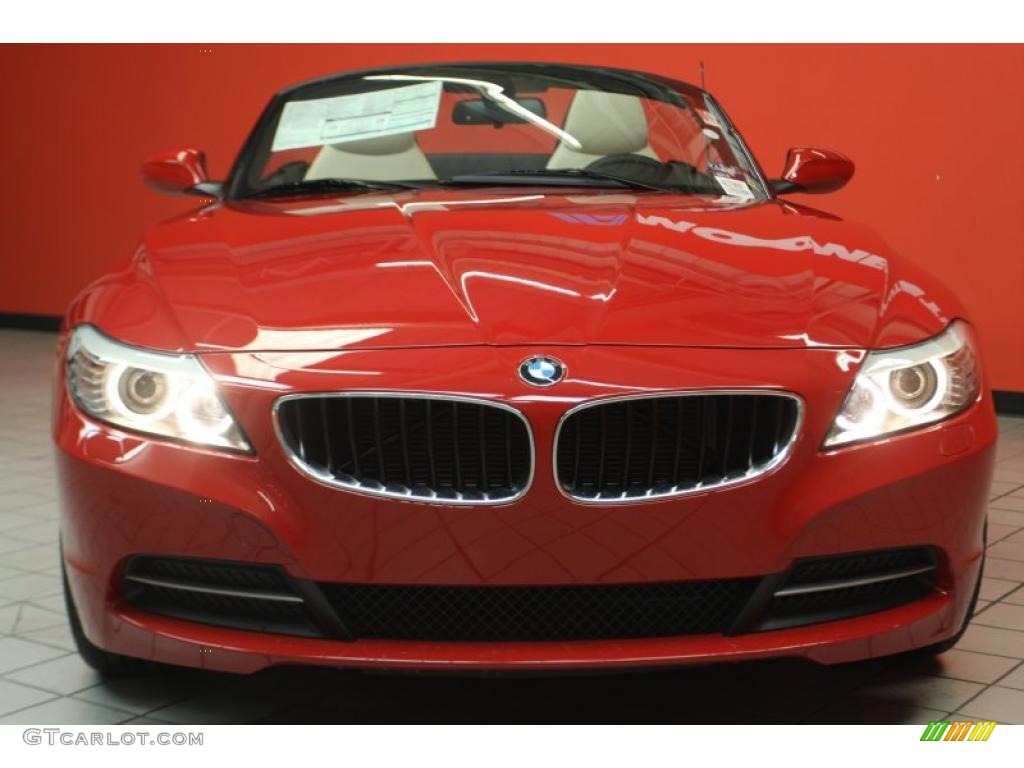 2011 Z4 sDrive30i Roadster - Crimson Red / Beige photo #2