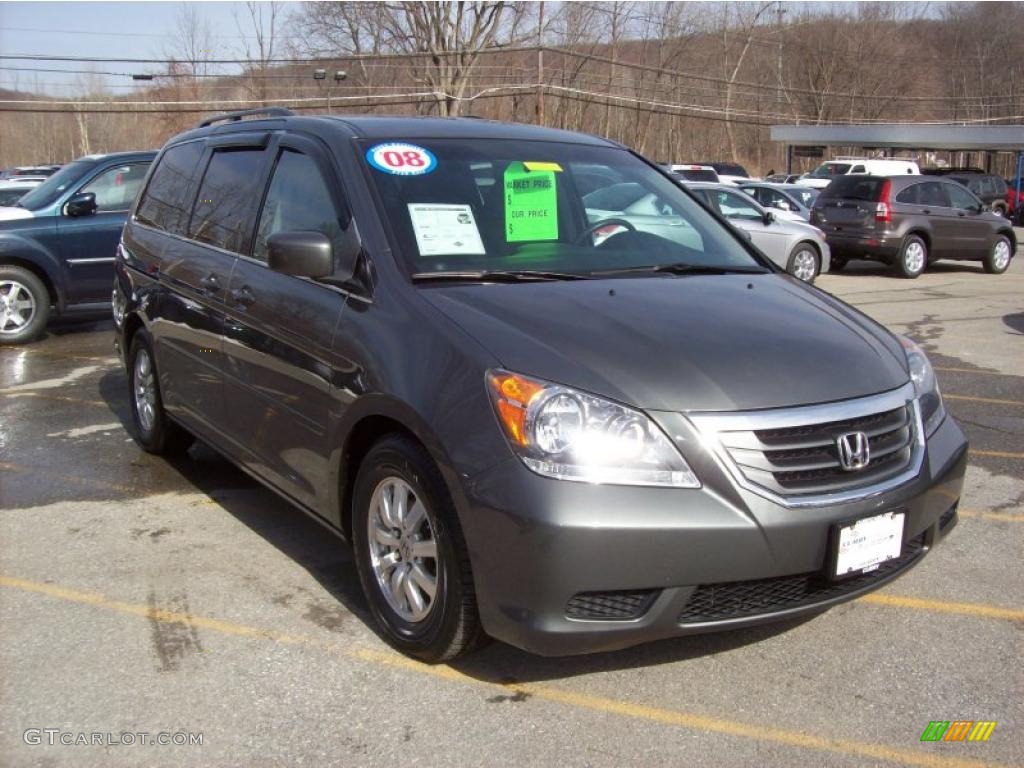 2008 CR-V EX 4WD - Whistler Silver Metallic / Black photo #1