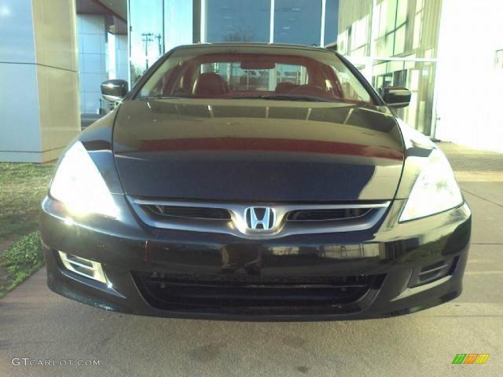 2006 Accord EX-L Coupe - Nighthawk Black Pearl / Black photo #2