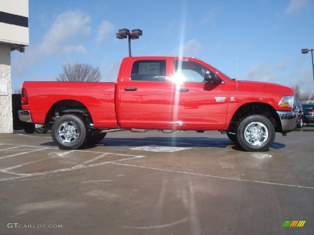 2011 Ram 2500 HD ST Crew Cab 4x4 - Flame Red / Dark Slate/Medium Graystone photo #2