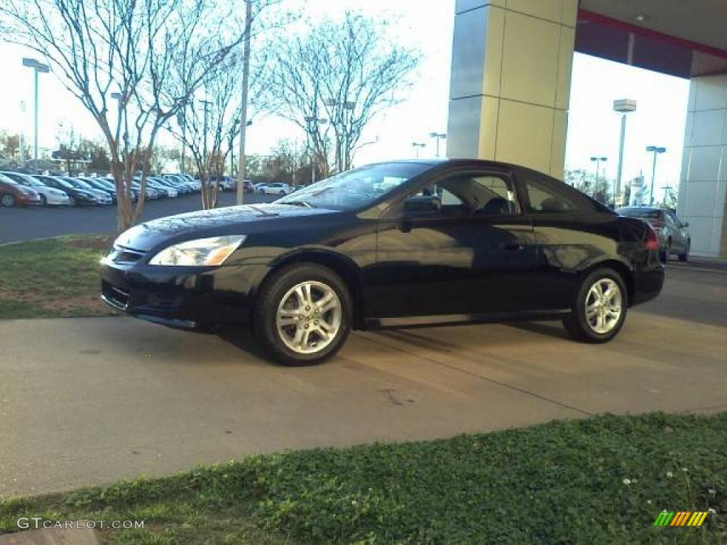 2006 Accord EX-L Coupe - Nighthawk Black Pearl / Black photo #18