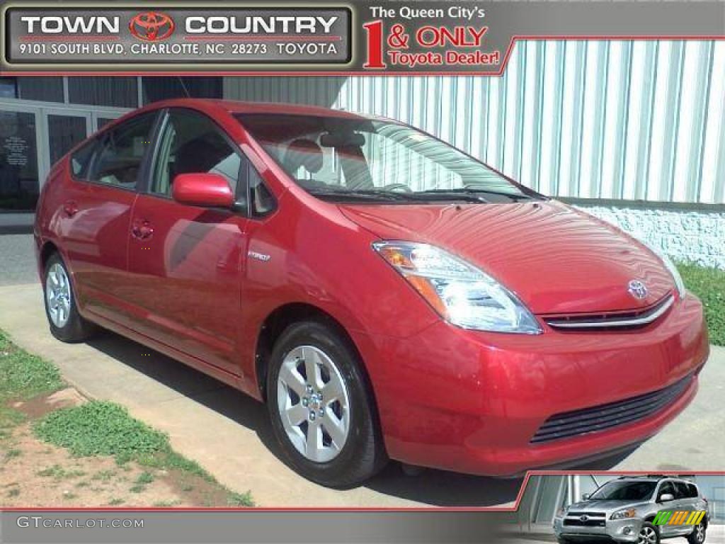 2007 Prius Hybrid - Barcelona Red Metallic / Dark Gray photo #1