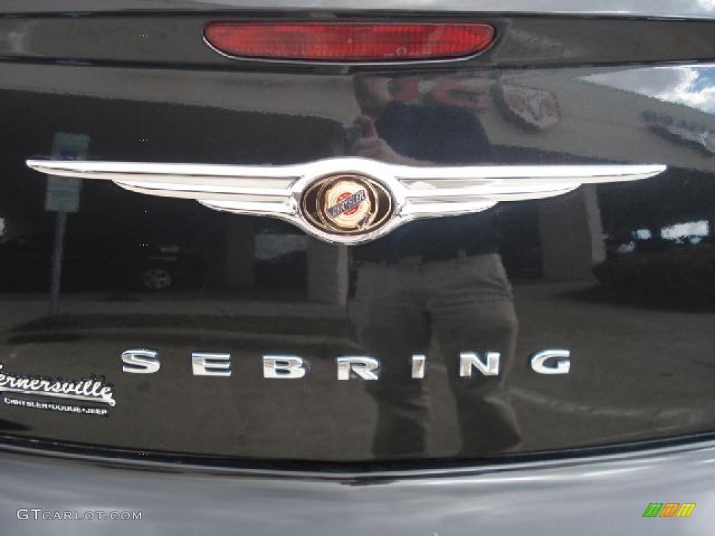 2008 Sebring Touring Sedan - Brilliant Black Crystal Pearl / Dark Slate Gray/Light Slate Gray photo #32