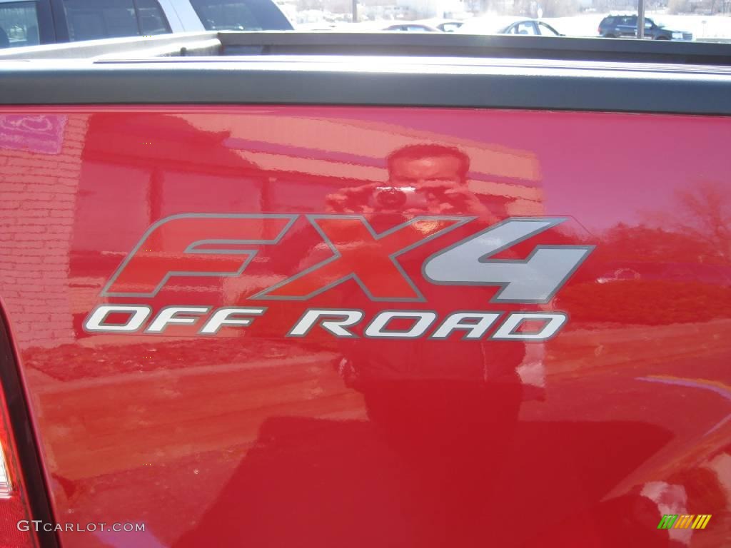 2006 F150 FX4 SuperCab 4x4 - Bright Red / Black photo #7