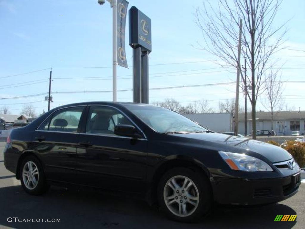 2006 Accord EX-L Sedan - Nighthawk Black Pearl / Ivory photo #3