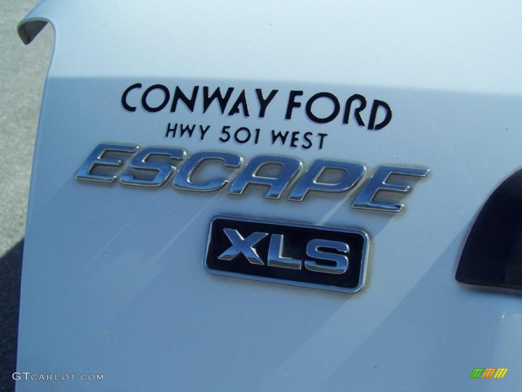 2001 Escape XLS V6 - Oxford White / Medium Graphite Grey photo #12