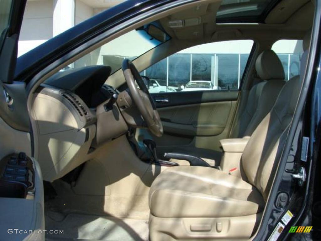 2006 Accord EX-L Sedan - Nighthawk Black Pearl / Ivory photo #7