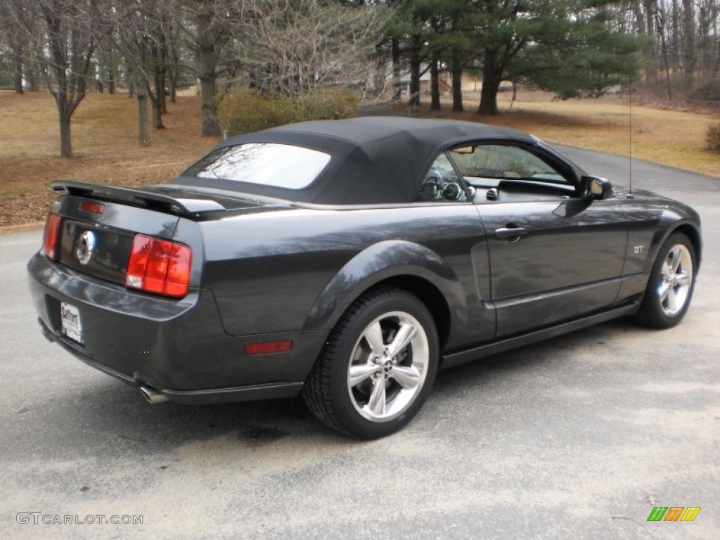 2008 Mustang GT Premium Convertible - Alloy Metallic / Dark Charcoal photo #3