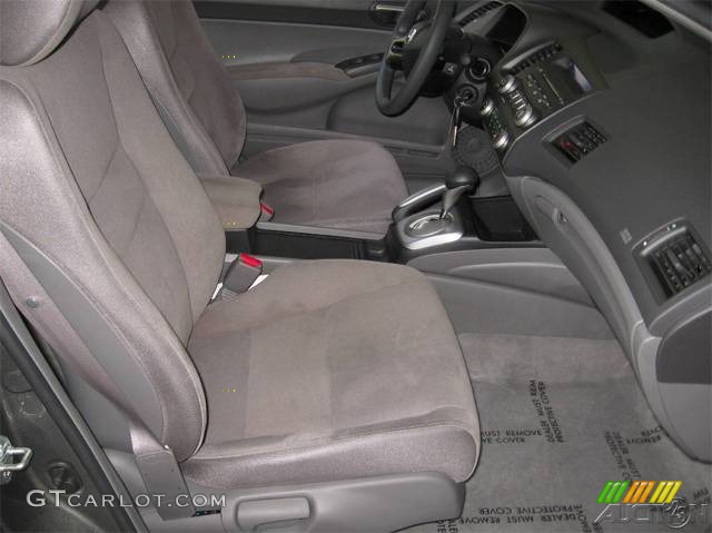 2007 Civic LX Sedan - Galaxy Gray Metallic / Gray photo #25