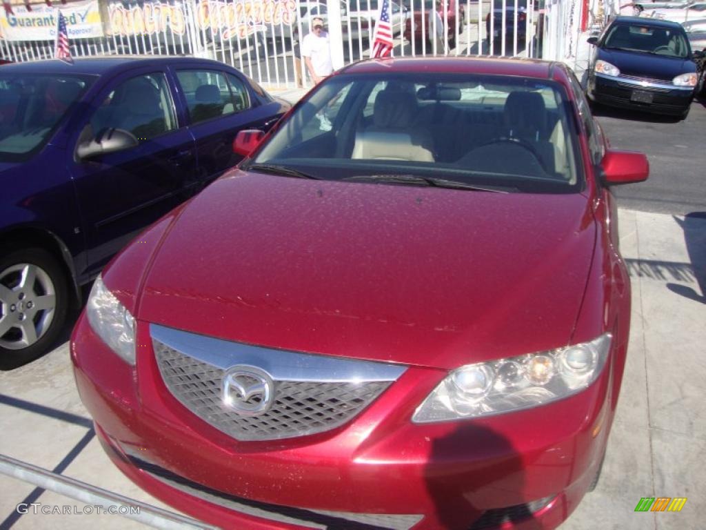 2005 MAZDA6 i Sedan - Redfire Metallic / Black photo #1