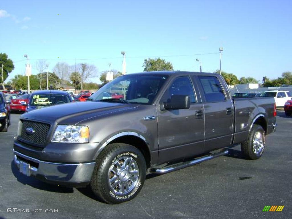 2006 F150 XLT SuperCrew - Dark Shadow Grey Metallic / Medium/Dark Flint photo #3