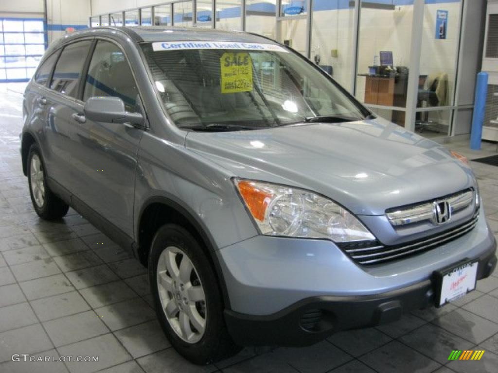 2009 CR-V EX-L 4WD - Glacier Blue Metallic / Gray photo #1