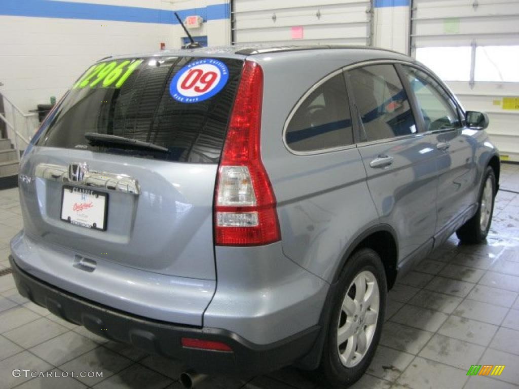 2009 CR-V EX-L 4WD - Glacier Blue Metallic / Gray photo #3